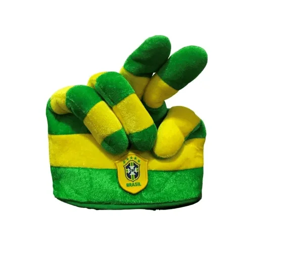 Chapéu Torcedor Paz e Amor Brasil CBF-60 Atacado