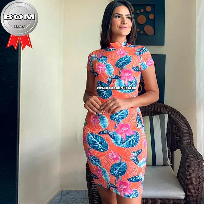 Vestido Estampados Sortidos Atacado