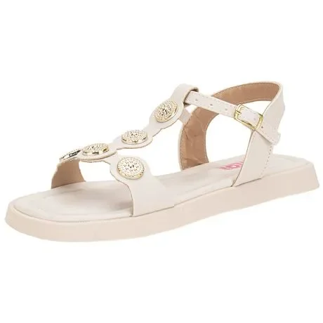 Sandália Infantil Feminina NilQi 40001 Marfim Atacado