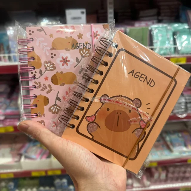 Kit C/10 Agenda Permanente Capivara Atacado