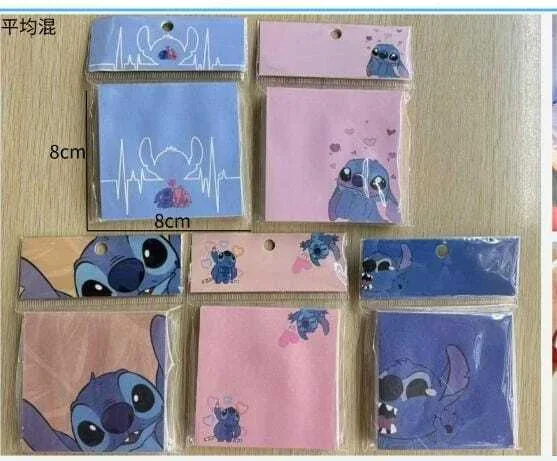 Kit C/12 Bloco de Notas Fofo do Stitich Atacado