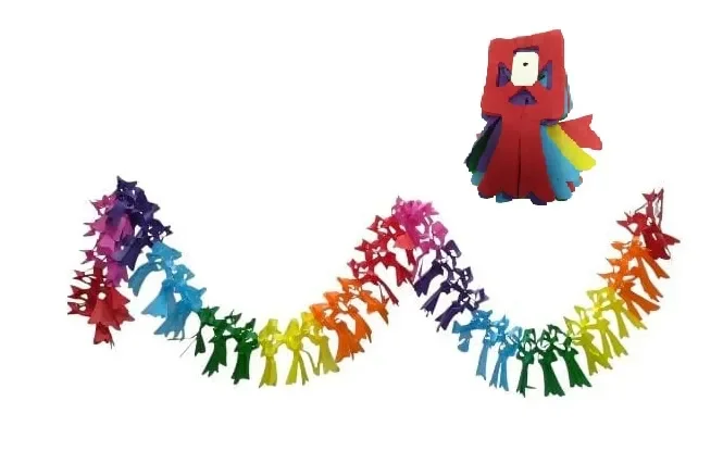 XY-28 ENFEITE JUNINO GUIRLANDA DE PAPEL 3MTS Atacado