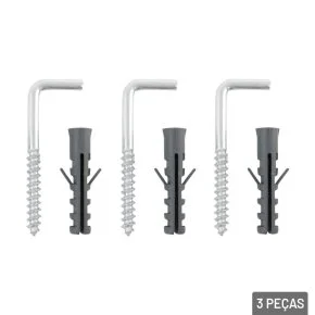 Parafuso Escapula 60mm Bucha 8" 03 Peças Atacado