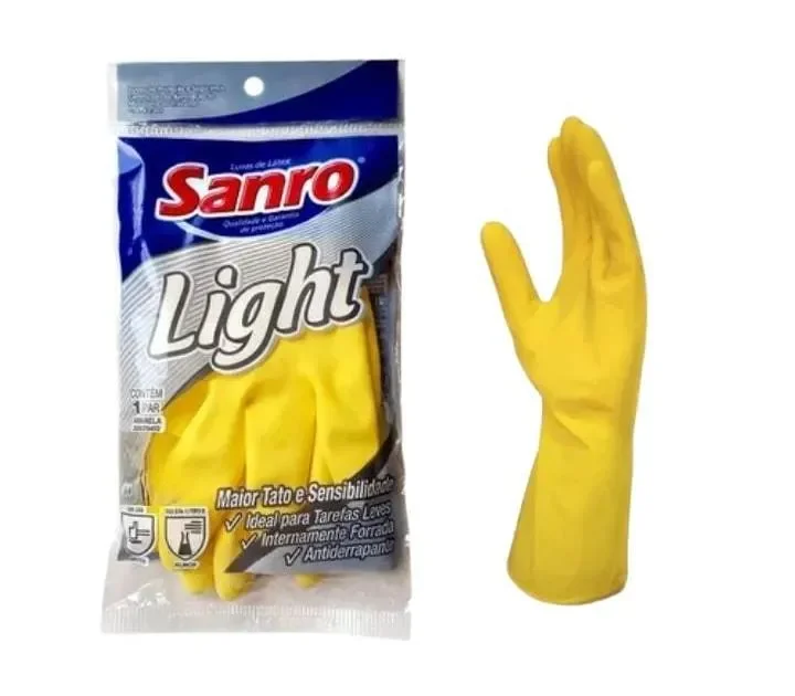 284970402 LUVA LATEX LIGTH AMARELA XG Atacado