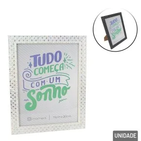 Porta Retrato 15x20 de Plástico Holográfico Atacado