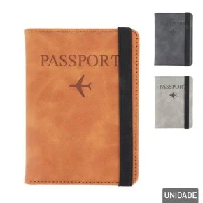 Porta Passaporte de PU com Carteira Color Atacado