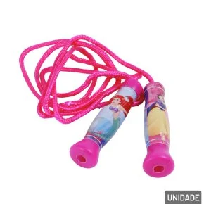 Pula Corda 2m com Cabo de Plástico Princesas Atacado