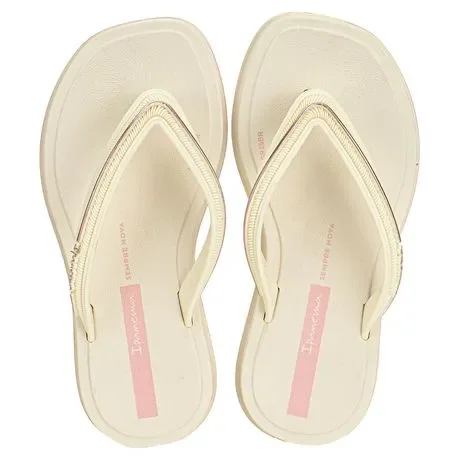 Chinelo Infantil Feminino Glow Ipanema 27399 Preto/Rosa Atacado