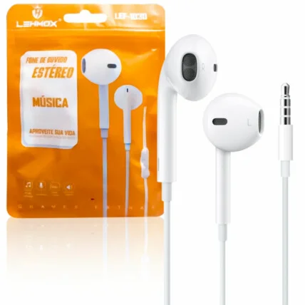 Fone de Ouvido Estéreo com Microfone Lehmox - LEF-1030 Atacado