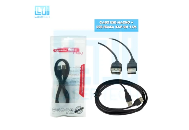 CABO USB MACHO PARA FÊMEA KAP-UN-1.5M Atacado