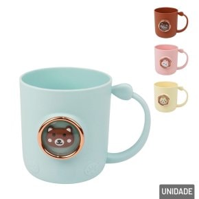 Caneca de Plástico 430ml Infantil 3D Sortidos Atacado