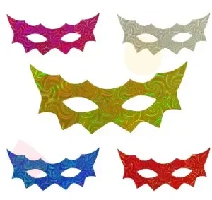 904194 MASCARA HOLOGRAFICA C/10 Atacado