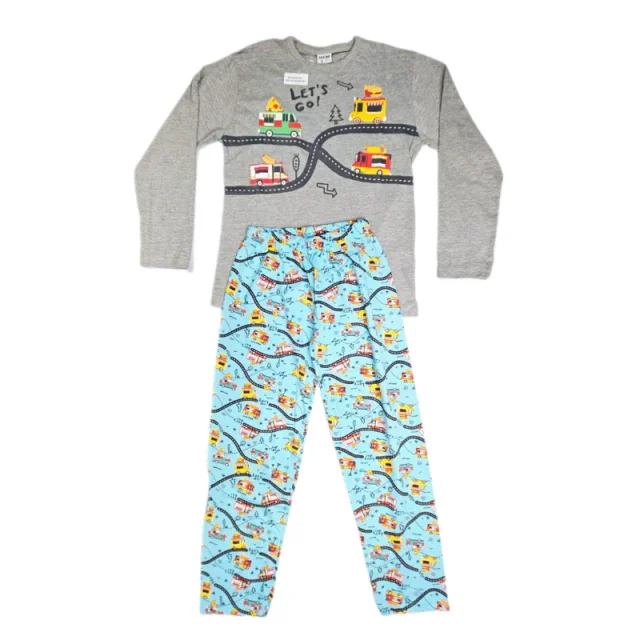 Kit 9 Pijama Leve Meia Estação Inverno Menino Multimarca na grade do 4 ao 8 Atacado