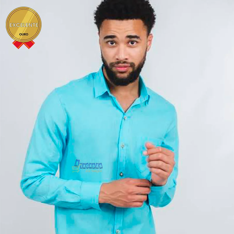 Camisa Social Manga Longa Lisa Atacado