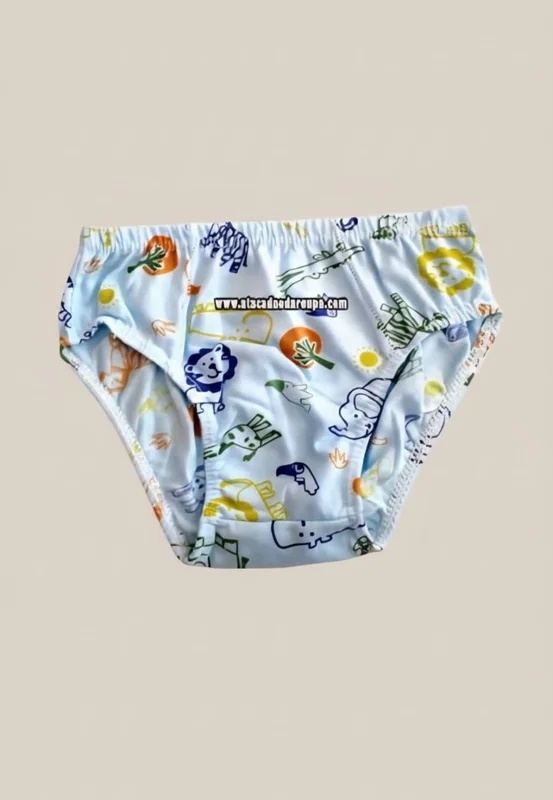 Cueca Infantil Estampada Malha Fria Atacado