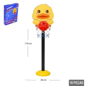 Mini Jogo de Basquete 10 Peças Patinho Atacado