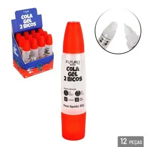 Cola em Gel 30g 2 Bicos Secagem Rápida Atacado