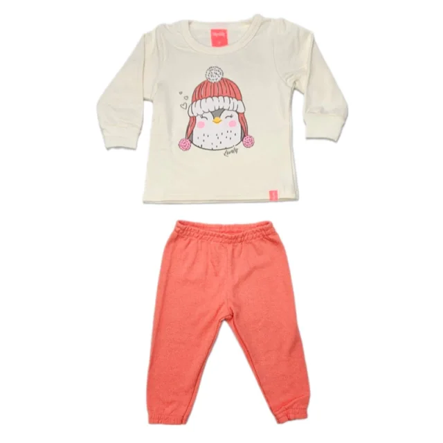 Kit 9 Conjuntos Infantil Bebe do P ao G Inverno Menina Romitex Atacado