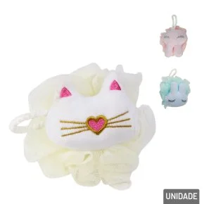 Esponja de Banho Poliéster 10cm Coelho Color Atacado