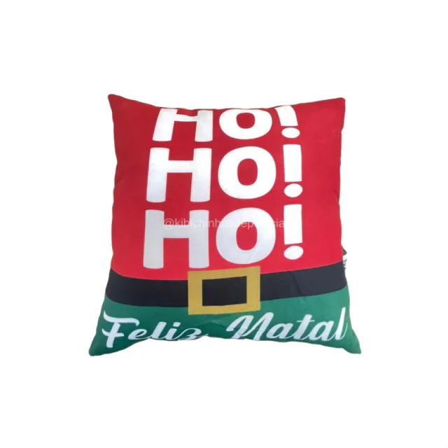 Almofada M Natal ho ho ho com Cinto 25x9x27 Atacado