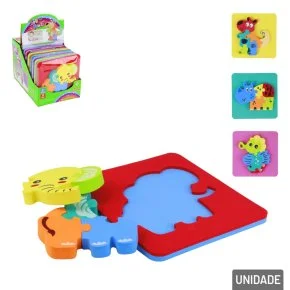 Quebra Cabeça de EVA para Banho Animais Sortidos Atacado