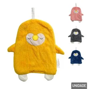 Toalha de Poliéster 16x27cm Naninha Pinguim Color Atacado