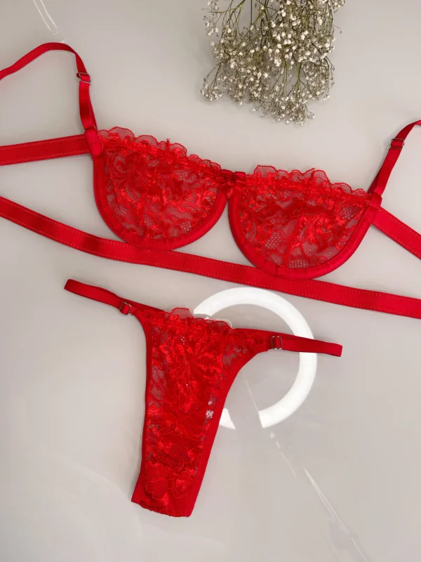 Conjunto Las Vegas Vermelho Atacado