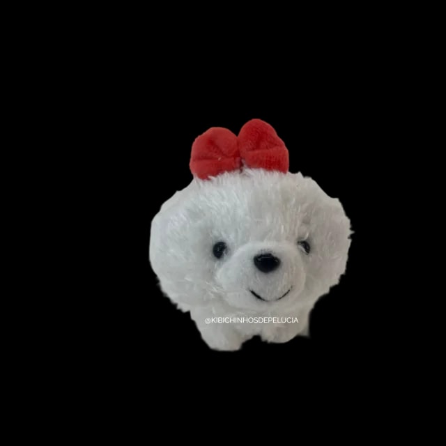 Chaveiro Cachorrinho de Pelúcia 7x8x12cm Atacado