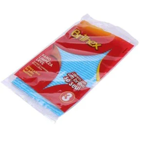 Pano de Limpeza Multiuso 50x25 3 Peças Color Atacado