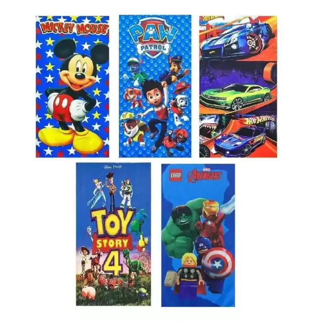 Kit C/12 Toalha de Boca Personagem variados Atacado -