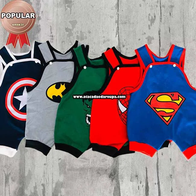 Macacão Bebê Personagens Atacado