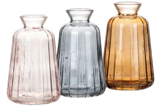 31899 MINI VASO DE VIDRO COLOR 7X7X11CM Atacado