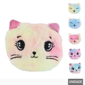 Porta Moedas Poliéster Bolsa de Pelúcia Sortidas Atacado