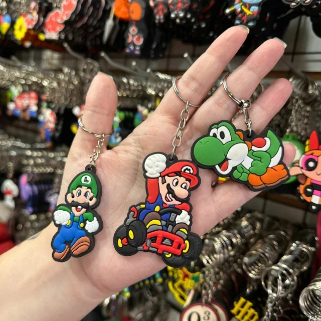 Kit C/12 Chaveiro emborrachado Super Mario Atacado