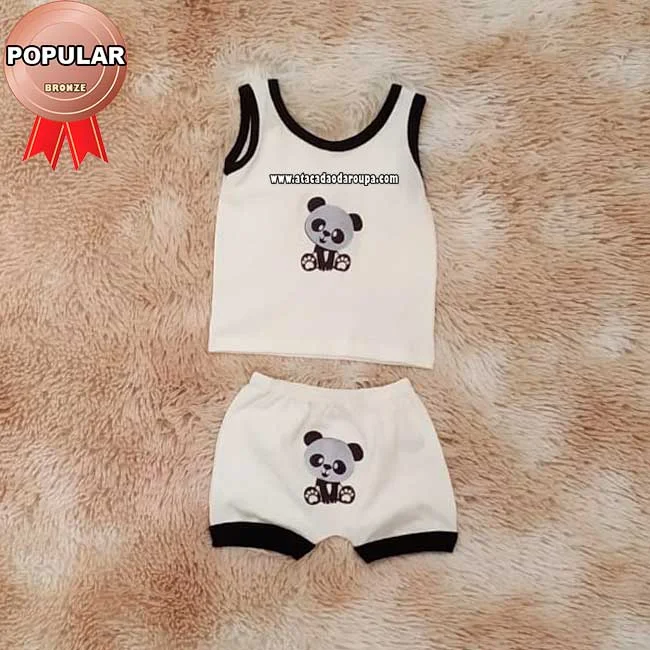 Conjunto Bebê Cós Elástico Atacado