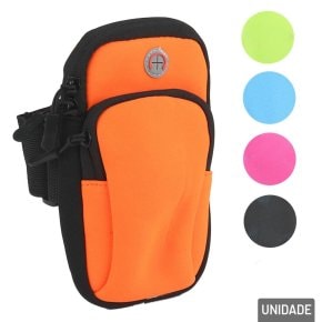 Pochete de Braço de Neoprene 18,5x10cm Color Atacado