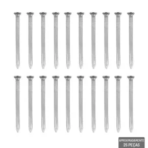 Prego de Aço 2,4x35mm 40 Gramas Atacado