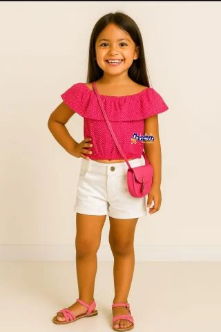 Cropped Infantil Tricoline Atacado