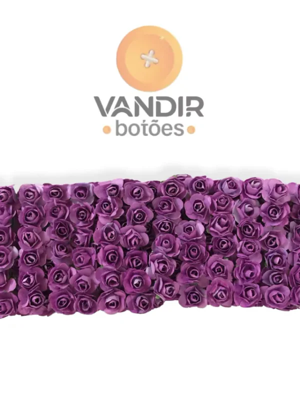 Flor de Papel Roxo - Pacote com 144 und Atacado