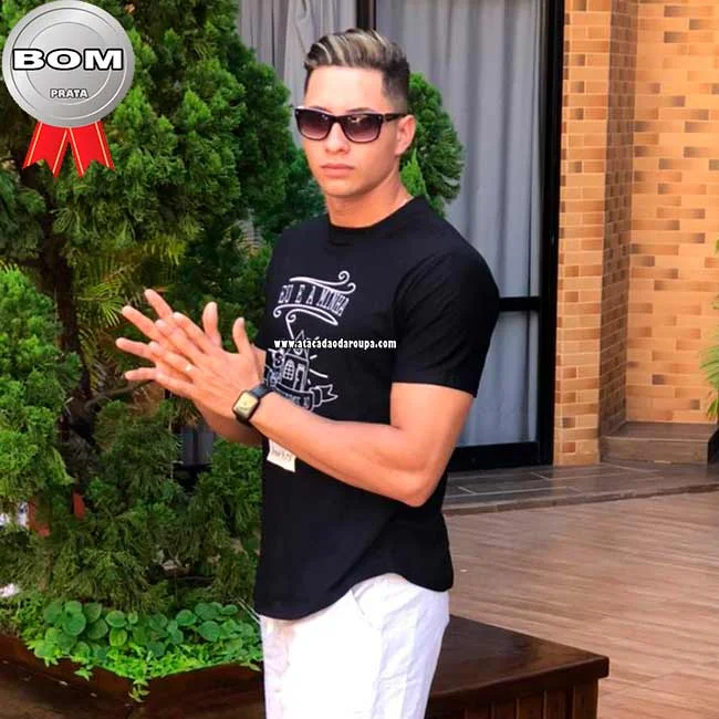 Camisa Longline Masculina Algodão Atacado