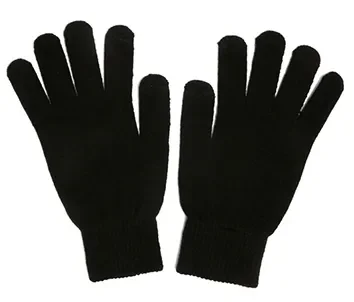 J5823-02 LUVA PRETA SIMPLES Atacado