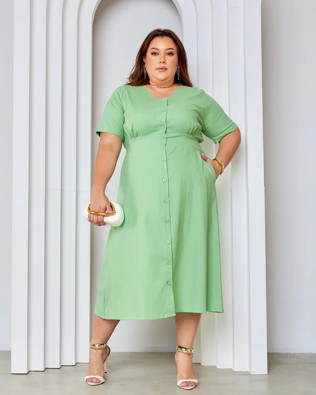 Linho Gola V Atacado