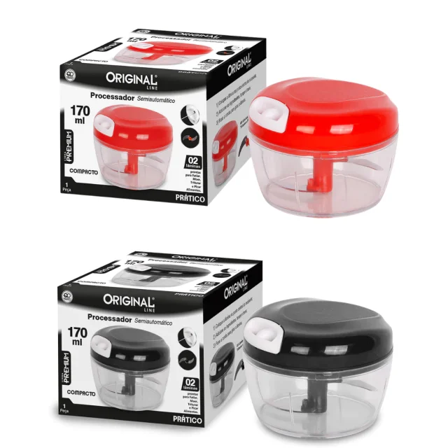 PROCESSADOR MANUAL PREMIUM 170ML SL-0236/0237 ORIGINAL LINE Atacado