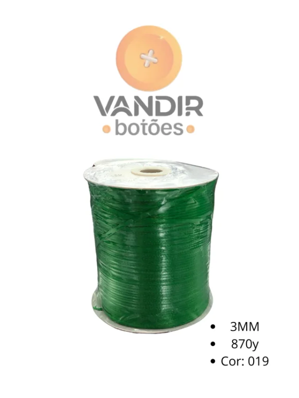 Fita de cetim 3mm C/ 870 jardas (785 metros) Atacado