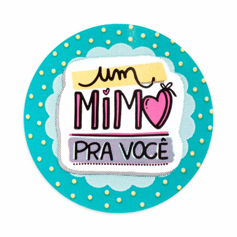 Adesivo de Recebidos F79 - Um Mimo pra Você - Pacote com 100 Unidades Atacado para Revenda
